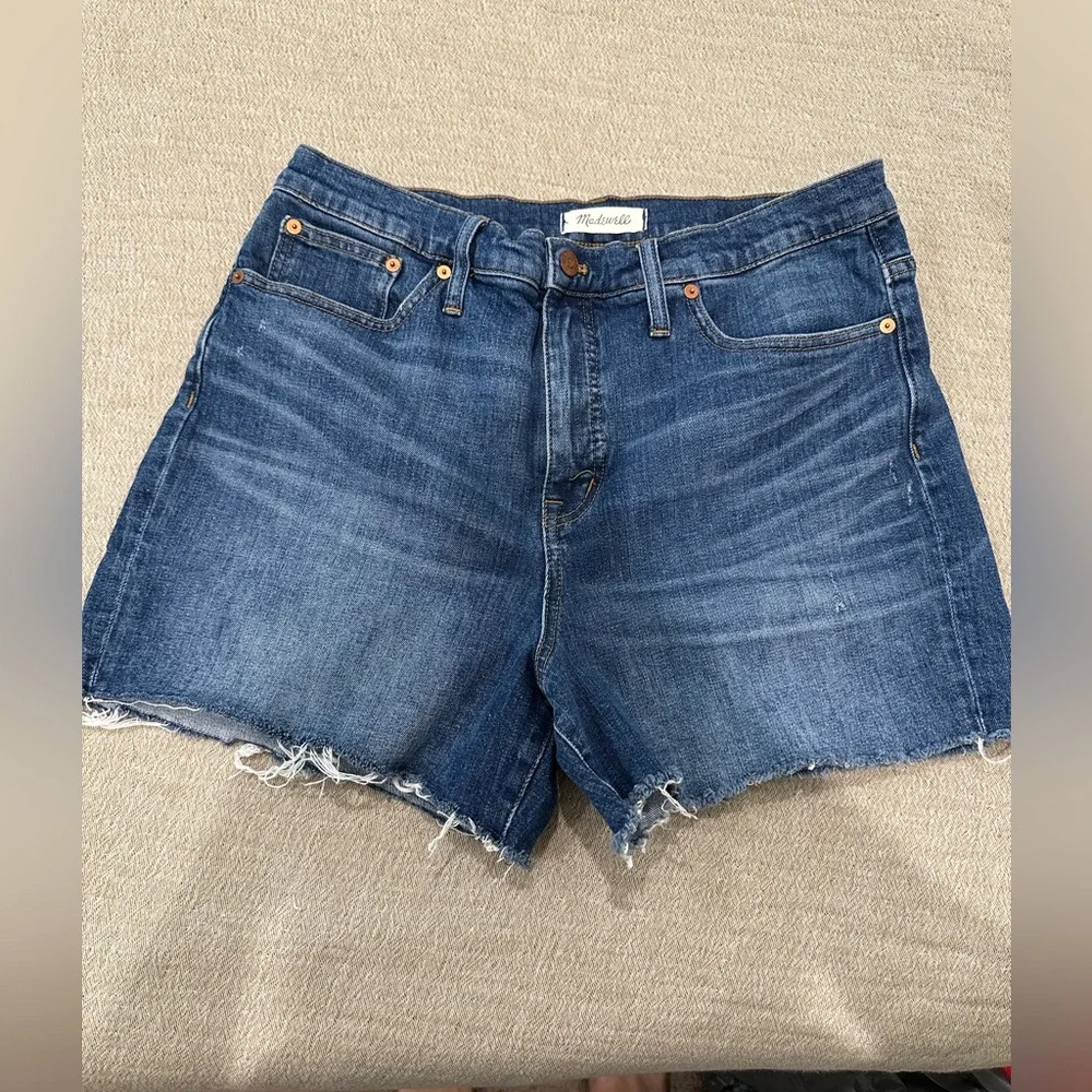 Madewell high rise denim shorts size 32 - Picture 1 of 4